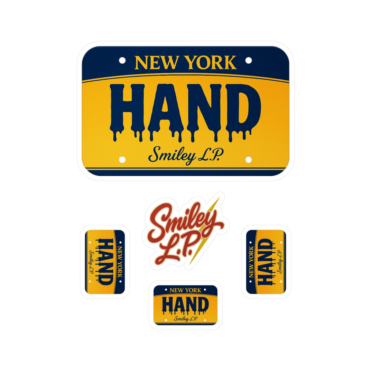 New York HAND Kiss-Cut Vinyl Decals