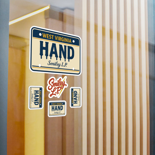 West Virginia HAND Kiss-Cut Vinyl Decals